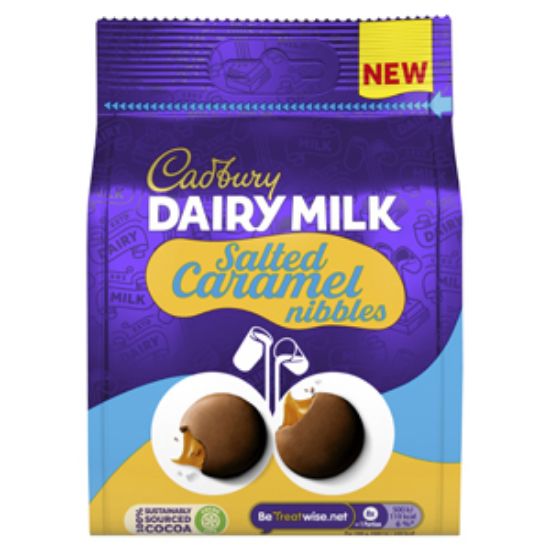 Picture of Bags Salted Caramel Nibbles 120g Cadburys x10